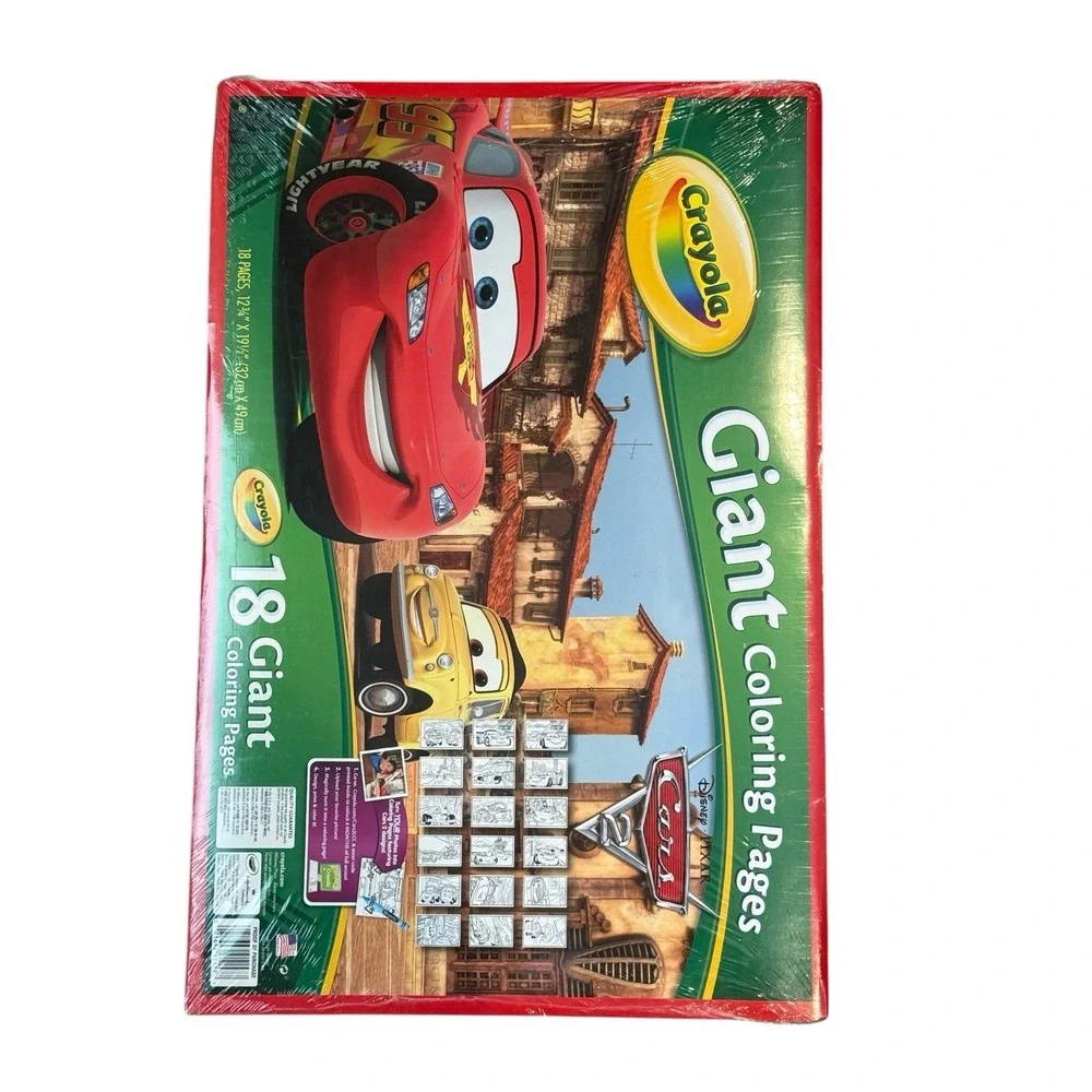 Crayola Disney Pixar Cars Giant Coloring Pages Lightning McQueen 18 sheets New